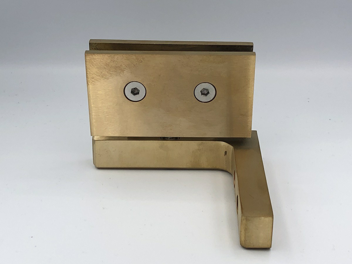 Boston 100 Series - Offset Bracket Wall Mount Hinge - Right Hand - Brushed Gold